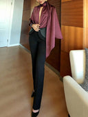 Elegant High-Waisted Tailored Trousers
