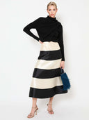 Elegant Draped Knit Pullover Sweater