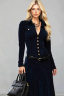 Vintage Velvet Maxi Dress