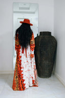 Unique Fashionable Ethnic Print High-Waist Wide-Leg Pants