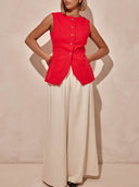 Modern Unique Suit Vest Top