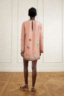 Fashionable Printed Linen Mini Dress