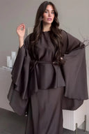 Fashionable Satin Slim-Fit Maxi Skirt