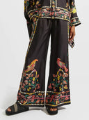 Unique Asymmetrical Floral Print Oversized Shirt