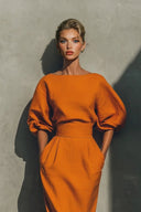 Delicate Round Neck Half Sleeve Top