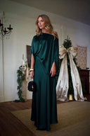 Exquisite Satin High-Waisted Maxi Skirt
