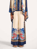 Elegant Bohemian Print Wide-Leg Pants