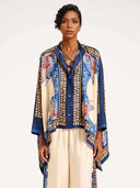 Elegant Bohemian Print Wide-Leg Pants
