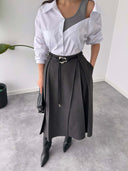 Modern Asymmetrical Layered Shirt