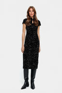 Exquisite Sequin Embellished Midi Dress