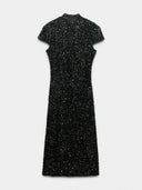 Exquisite Sequin Embellished Midi Dress