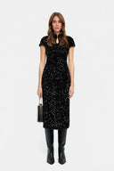 Exquisite Sequin Embellished Midi Dress