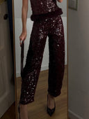 Exquisite Sequined Two-Piece Set
