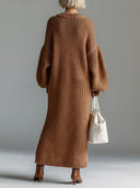 Lazy-style Loose-fitting Knit Maxi Dress