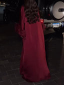 Elegant Slip Dress And Shawl Two-piece Set