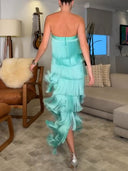 Tube Top Tassel Maxi Dress