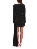 Elegant Asymmetrical Hem Blazer