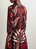 Retro Collar Printed Shirt