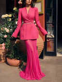 Elegant Asymmetric Tailored Blazer