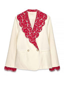 Elegant Lace-trimmed Blazer