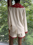 Elegant Lace-trimmed Shorts