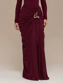 Elegant High-Neck Slim-Fit Long-Sleeve Bodysuit