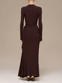 Elegant High-Neck Slim-Fit Long-Sleeve Bodysuit