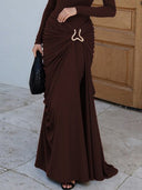 Elegant High-Neck Slim-Fit Long-Sleeve Bodysuit