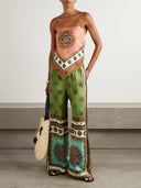 Exquisite Bohemian Print Wide-Leg Pants