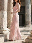 Elegant Lace Bell Sleeve Maxi Dress