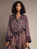 Retro Paisley Print Pants