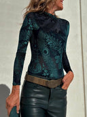 Casual Draped High-Rise Straight-Leg Leather Pants