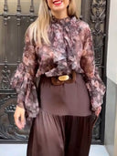 Elegant Satin Asymmetrical Midi Skirt