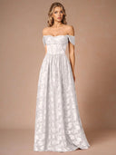 Elegant Drape Neck Floral A-Line Maxi Dress