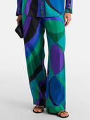 Unique Abstract Print Long-sleeved Shirt
