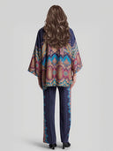 Elegant Retro Paisley Print Straight-leg Pants