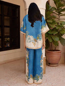 Casual Floral Print Short-sleeved Button-down Shirt