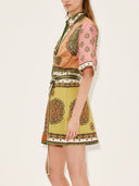 Exquisite Bohemian Print Mini Dress