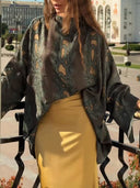 Elegant High-Waist Satin Maxi Skirt