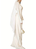 Waist Belt Design Maxi Dress Set