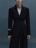Elegant Single-Button Slim-Fit Blazer