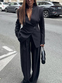 Elegant Single-Button Slim-Fit Blazer