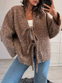 Lace-Up Design Coat