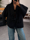 Lace-Up Design Coat