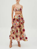 Exquisite Floral Embroidered Tank Top
