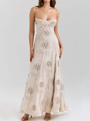 Exquisite Floral Slip Dress