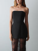 Elegant Strapless Bustier Slim-Fit Top