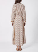 Elegant Striped Wide-leg Pants