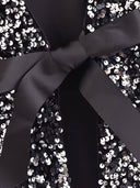 Sequined Bow Short-Sleeve Top