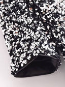 Sequined Bow Short-Sleeve Top